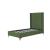 Promenade Velvet Platform Twin Size Bed