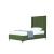 Promenade Velvet Platform Twin Size Bed