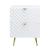 Gaines Wood/Metal Nightstand w/2 Drawers
