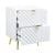 Gaines Wood/Metal Nightstand w/2 Drawers