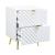 Gaines Wood/Metal Nightstand w/2 Drawers