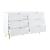 Gaines Wood/Metal Double Dresser w/6 Drawers