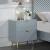 Gaines Wood/Metal Nightstand w/2 Drawers