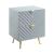 Gaines Wood/Metal Nightstand w/2 Drawers