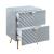 Gaines Wood/Metal Panel Bedroom Set
