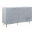 Gaines Wood/Metal Double Dresser w/6 Drawers
