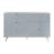 Gaines Wood/Metal Double Dresser w/6 Drawers
