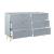Gaines Wood/Metal Double Dresser w/6 Drawers