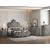 Perine Fabric/Wood Tufted Panel Bedroom Set