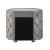 Perine Fabric/Wood Tufted Nightstand w/2 Drawers