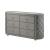 Perine Fabric/Wood Tufted Double Dresser w/6 Drawers