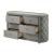 Perine Fabric/Wood Tufted Double Dresser w/6 Drawers
