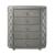 Perine Fabric/Wood Tufted Chest w/5 Drawers