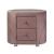 Salonia Velvet Nightstand w/2 Drawers