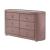 Salonia Velvet Double Dresser w/6 Drawers