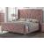 Salonia Velvet Panel Bed, Queen Size