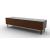 Universal Ceramic/Wood Customizable TV Stand w/2 Doors & Drop-Down Door & Metal Feet
