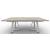 Sunshine W78.7-inch Ceramic/Metal Customizable Extendable Rectangular Dining Table