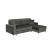 Verso L-Shaped Fabric Right Convertible Storage Sectional Sofa