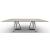Sunshine W98.4-inch Ceramic/Metal Customizable Rectangular Dining Table
