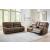 Beckley Place Faux Leather 2-Seat Power Reclining Sofa w/Adjustable Headrests