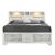Soul Wood Panel Storage Bed w/LED Light, Queen Size