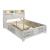Soul Wood Panel Storage Bed w/LED Light, King Size