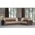 Armada X Fabric/PU Convertible L-Shaped Sectional