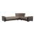 Armada X Fabric/PU Convertible L-Shaped Sectional
