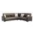 Armada X Fabric/PU Convertible L-Shaped Sectional