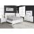 SM Carlyle Fabric/Wood Panel Storage Bedroom Set w/LED Light