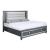 SM Carlyle Fabric/Wood Panel Storage Bed w/LED Light