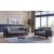 Sofia Fabric/PU Storage Sleeper Living Room Set