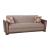 Alfa Fabric/PU Storage Sleeper Sofabed