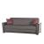 Alfa Fabric/PU Storage Sleeper Sofabed