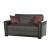Alfa Fabric/PU Storage Sleeper Living Room Set