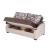 Costa Fabric/PU Storage Sleeper Living Room Set