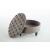 Suave Fabric Round Storage Ottoman