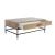 Drift Wood/Metal Rectangular Coffee Table