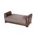 Alfa Fabric/PU Storage Sleeper Loveseat