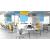 Nova Fabric Desk Screen w/Metal Frame for HPL 70.8