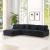 Bentley 4-Piece Corduroy Fabric L-Shaped Sectional Sofa