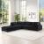 Bentley Corduroy Fabric Customizable Living Room Set