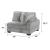 Bentley 4-Piece Corduroy Fabric L-Shaped Sectional Sofa