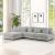 Bentley Corduroy Fabric Customizable Living Room Set