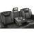 Benz Faux Leather Power Reclining Loveseat with Bluetooth Speaker, LED Lighting & USB Charger