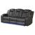 Benz Faux Leather Power Reclining Sofa with LED Lighting & USB Charger