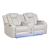Benz Faux Leather Power Reclining Loveseat with Bluetooth Speaker, LED Lighting & USB Charger