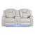 Benz Faux Leather Power Reclining Loveseat with Bluetooth Speaker, LED Lighting & USB Charger