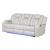 Benz Faux Leather Power Reclining Sofa with LED Lighting & USB Charger